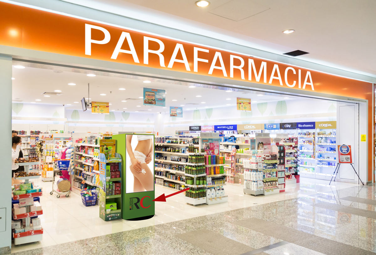 DISPLAY TOTEM PUBBLICITARI VETRINE DIGITALI