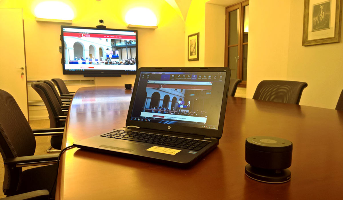 videoconferenza installazioni di RC Sistemi Audiovisivi